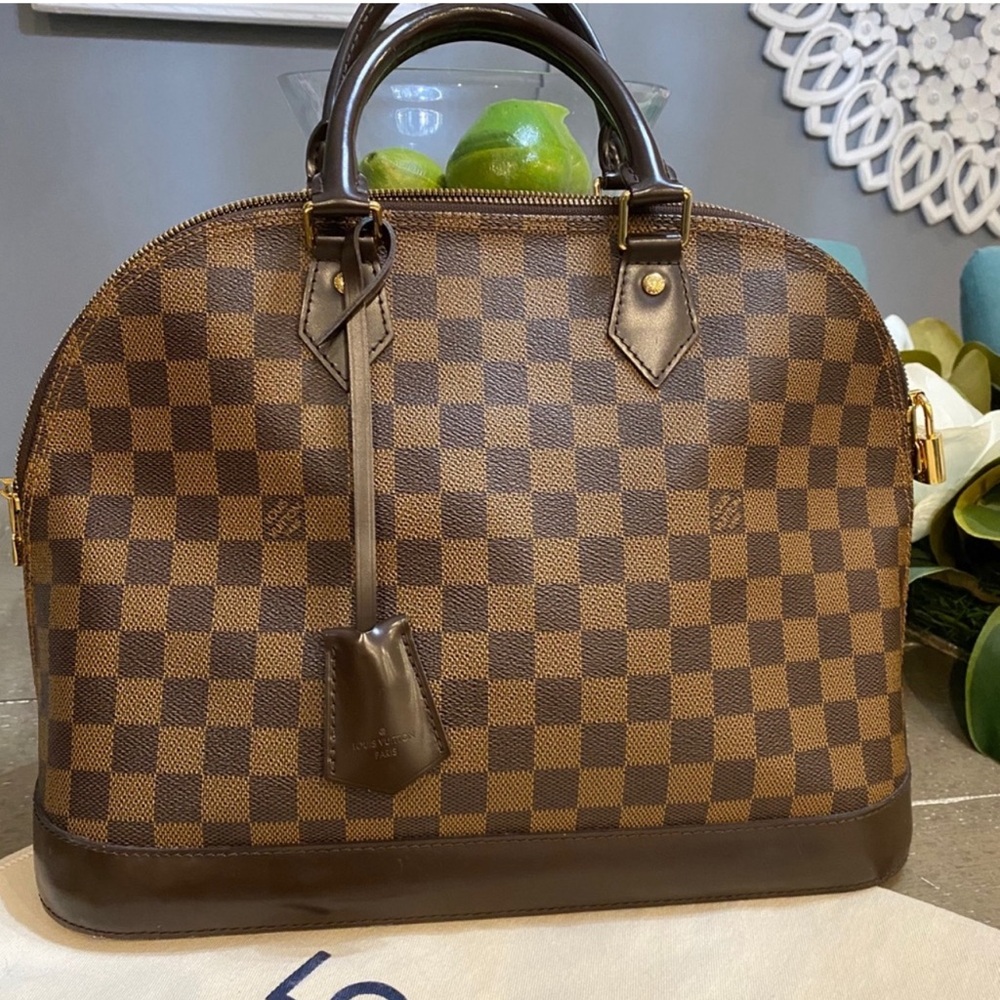 LV Damier Ebene Alma MM Bag